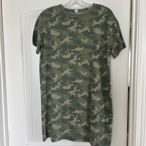 Old Navy Loose vintage camouflage y shirt dress Size M - Picture 2 of 6